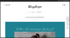 Desktop Screenshot of glitzybloggen.se